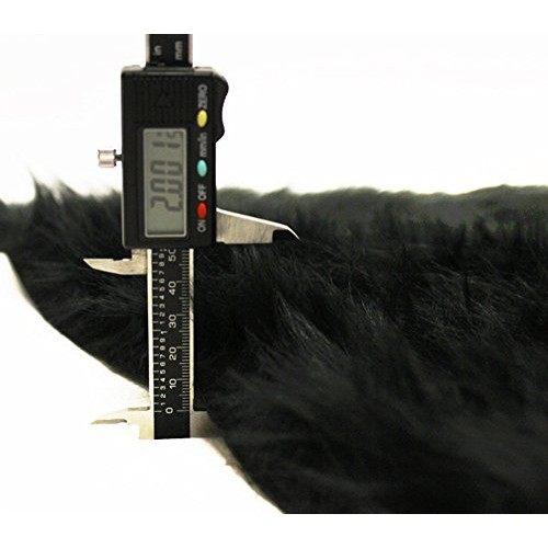 Faux Fur Fabric Long Pile Monkey Shaggy Black / 60 Wide/Sold by T...