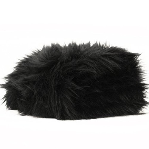 Faux Fur Fabric Long Pile Monkey Shaggy Black / 60 Wide/Sold by T...