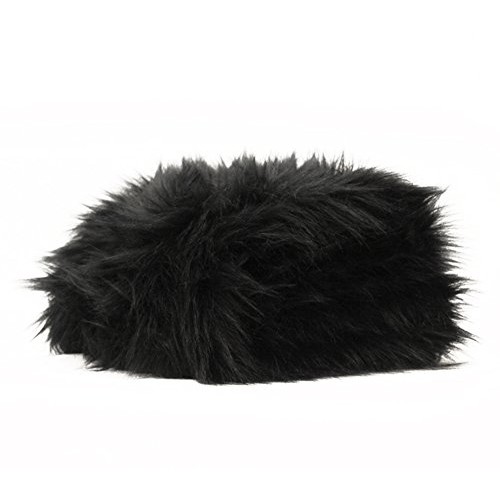 Faux Fur Fabric Long Pile Monkey Shaggy Black / 60 Wide/Sold by T...