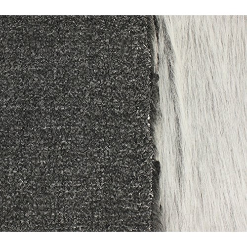 Faux Fur Fabric Long Pile Monkey Shaggy Gray Frost / 60 Wide/Sold...