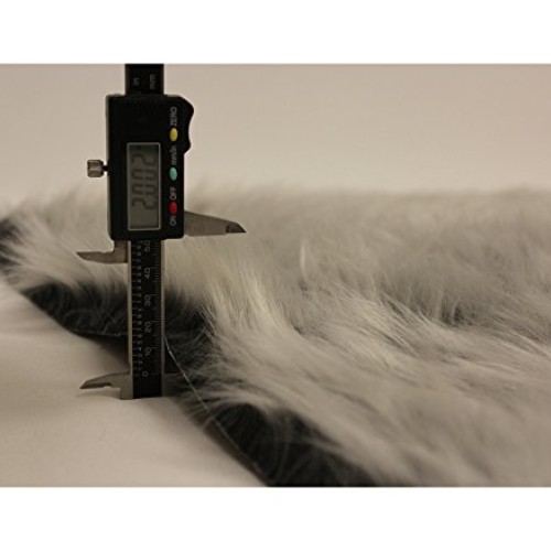 Faux Fur Fabric Long Pile Monkey Shaggy Gray Frost / 60 Wide/Sold...