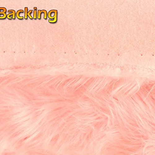 Faux Fur Fabric Long Pile Shaggy Baby Pink / 60 Wide/Sold by The ...