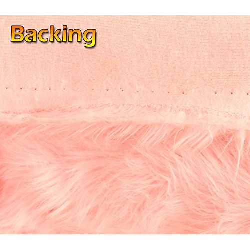 Faux Fur Fabric Long Pile Shaggy Baby Pink / 60 Wide/Sold by The ...