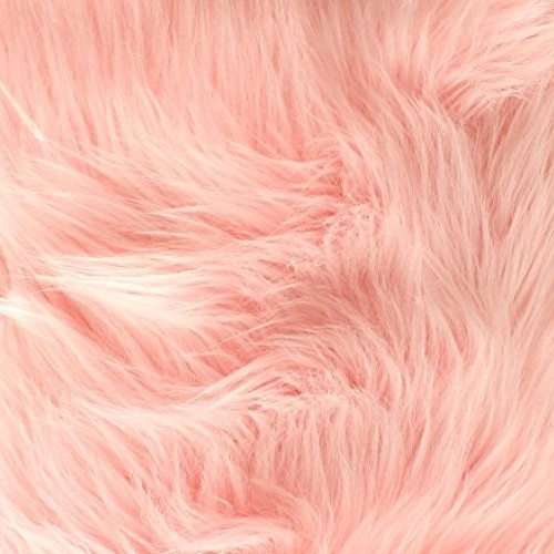 Faux Fur Fabric Long Pile Shaggy Baby Pink / 60 Wide/Sold by The ...