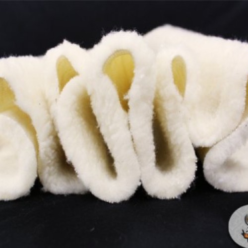 Heavy Duty SHERPA SHEEP SKIN Ivory Faux Fur Fabric / 66W/BTY