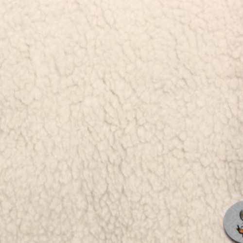 Heavy Duty SHERPA SHEEP SKIN Ivory Faux Fur Fabric / 66W/BTY