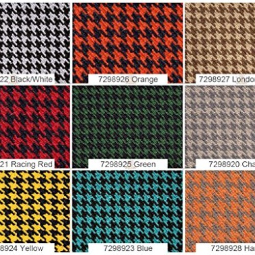 Houndstooth Automotive Retro Headliner Material & Upholstery Fabri...