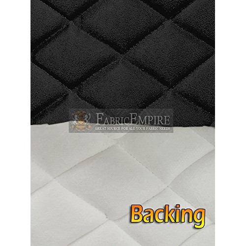 Micro Fiber Passion Suede Fabric Diamond 2 x 3 Quilted Foam Back...