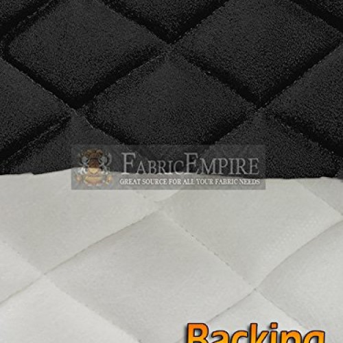 Micro Fiber Passion Suede Fabric Diamond 2 x 3 Quilted Foam Back...