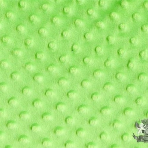 Minky Dimple Dot Blanket Fabric 60 Wide Sold by The Yard Lime