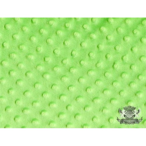 Minky Dimple Dot Blanket Fabric 60 Wide Sold by The Yard Lime