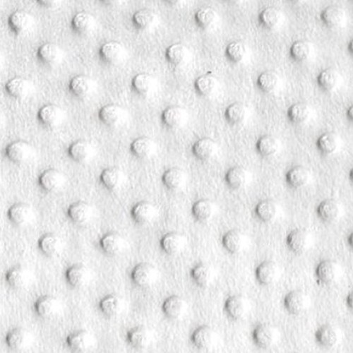 Minky Dimple Dot Blanket Fabric 60 Wide Sold by The Yard White