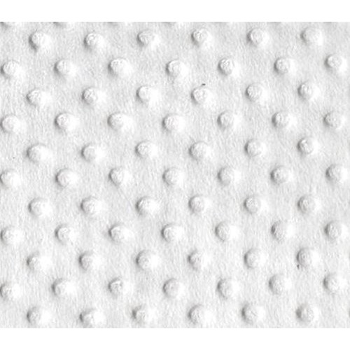 Minky Dimple Dot Blanket Fabric 60 Wide Sold by The Yard White