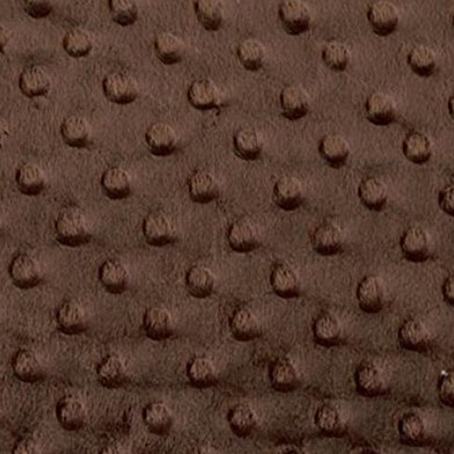Minky Fabric Dimple Dot Brown / 60 Wide/Sold by The Yard