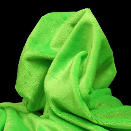 Minky Solid Blanket Fabric 60 Wide Sold by The Yard Lime