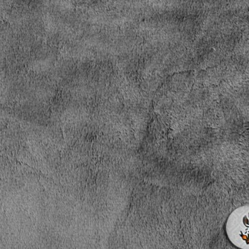 Minky Solid Ultra Charcoal Gray Fabric Sold by The Yard