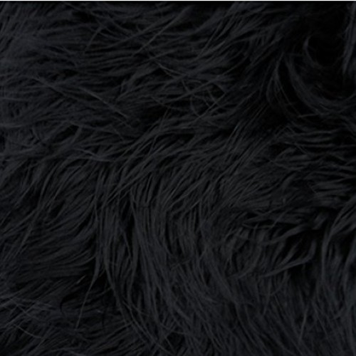 Mongolian Fabric Faux Fur Black / 58 Wide/Sold by The Yard / 58 ...