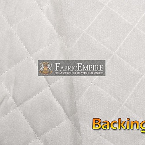 Muslin Fabric Natural Single Face Quilted Diamond 42/43 Wide Sold...