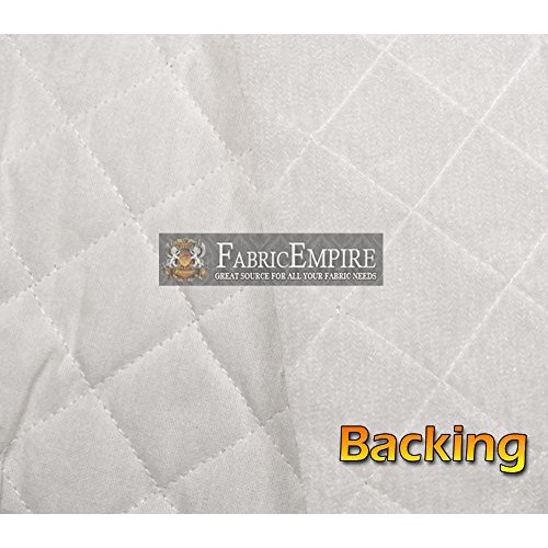 Muslin Fabric Natural Single Face Quilted Diamond 42/43 Wide Sold...