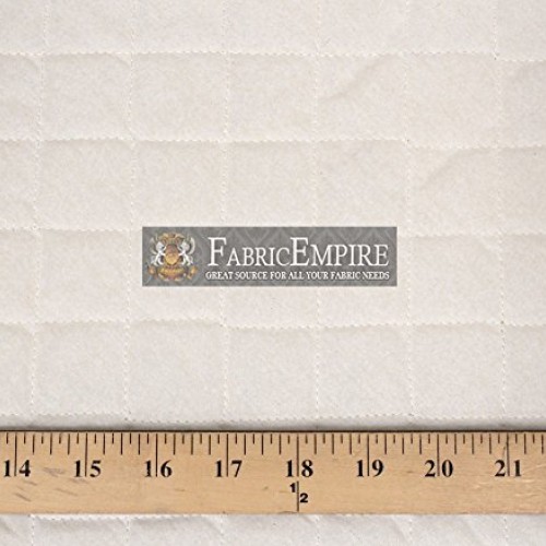 Muslin Fabric Natural Single Face Quilted Diamond 42/43 Wide Sold...