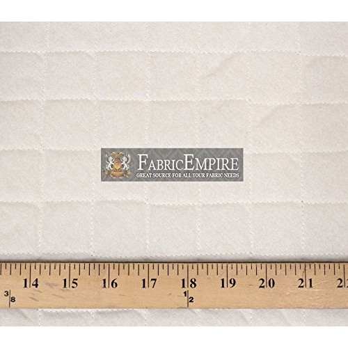 Muslin Fabric Natural Single Face Quilted Diamond 42/43 Wide Sold...