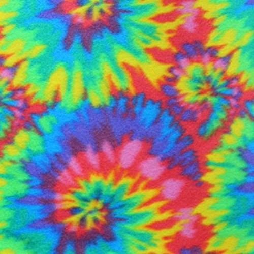 Polar Fleece Fabric Prints Spiral TIE DYE / 60 Wide/Sold by The Y...