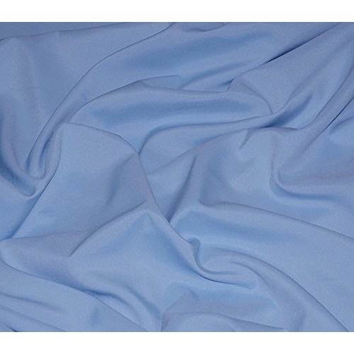 Poly Poplin Solid Fabric 120 Wide Sold by The Yard Sky Blue