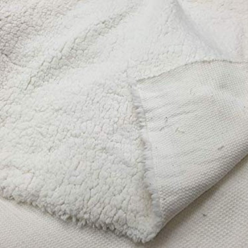 Sherpa Faux Fake Animal Solid Fur Fabric Long Pile Ivory / 62 Wid...