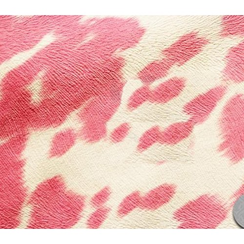 Suede Velvet Fabric Udder Madness Upholstery Cow Print 54 Wide So...
