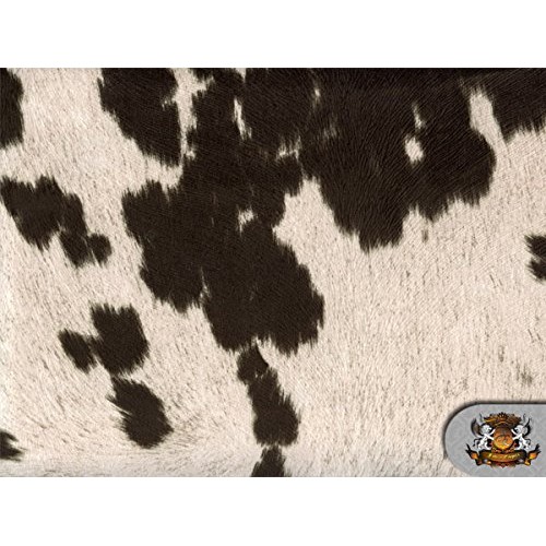 Suede Velvet Fabric Udder Madness Upholstery Cow Print 54 Wide So...