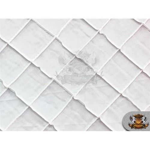Taffeta Fabric Pintuck 2x2 Diamond 55 Wide Sold by The Yard Wh...