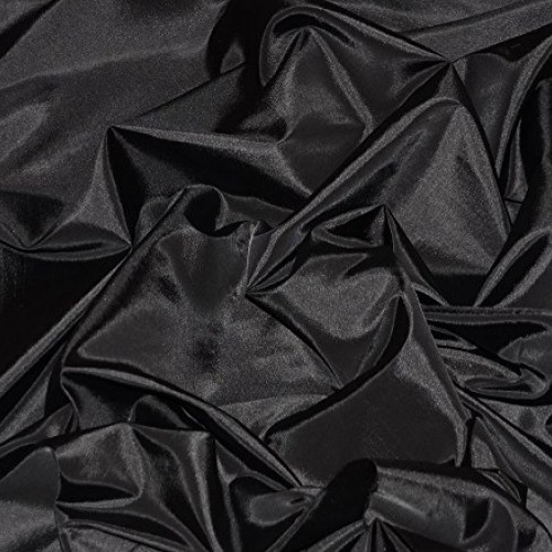 Taffeta Fabric Solid 58 Wide Sold by The Yard Black