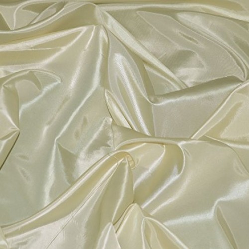 Taffeta Fabric Solid 58 Wide Sold by The Yard Ivory