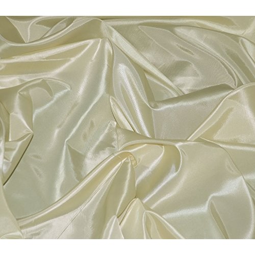 Taffeta Fabric Solid 58 Wide Sold by The Yard Ivory