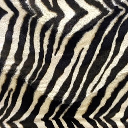 Velboa Faux Fur Fabric Zebra Beige / 60 Wide/Sold by The Yard