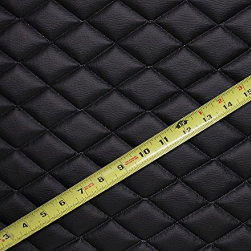 Vinyl Grain Texture Quilted Foam Fabric 2 x 3 Diamond with 3/8 ...
