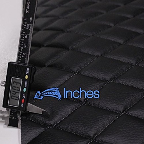 Vinyl Grain Texture Quilted Foam Fabric 2 x 3 Diamond with 3/8 ...