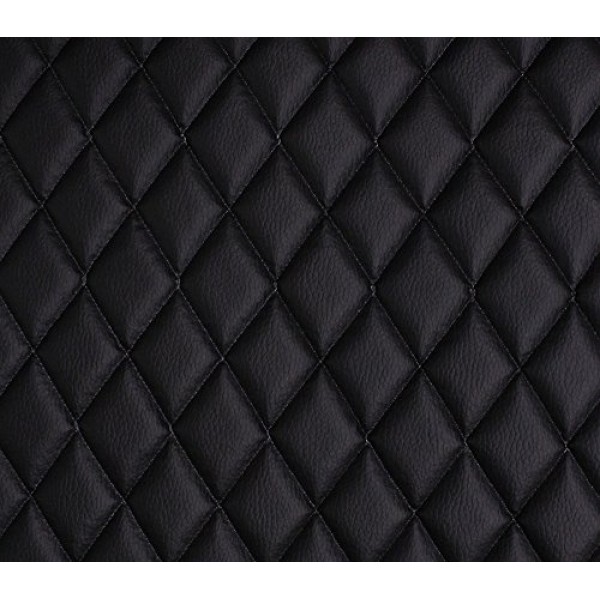 Vinyl Quilted Foam Fabric with 3/8 Foam Backing Upholstery / 52 Wide/Sold  by The Yard/FABRIC EMPIRE (Gray, Diamond 2 x 3)