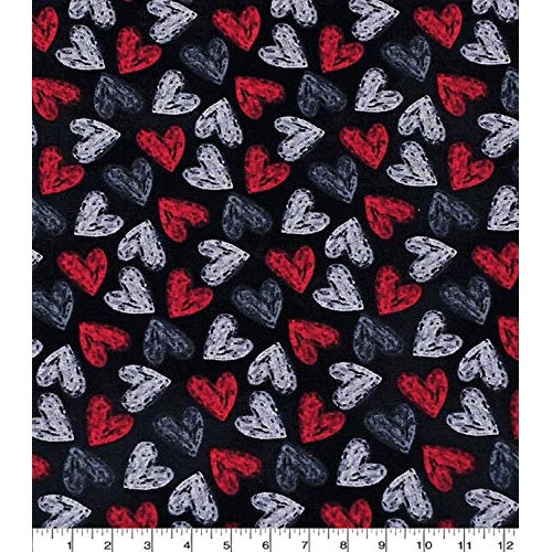 Valentines Day Love Holiday 100% Cotton Sewing Fabric fat quarter...