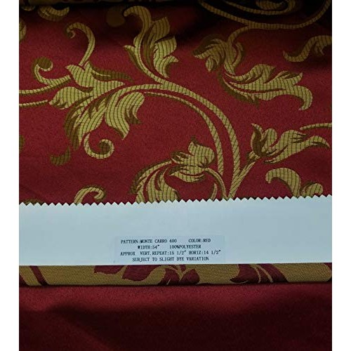 Damask Jacquard, Upholstery and Drapery 58 Jacquard Fabric Sold b...
