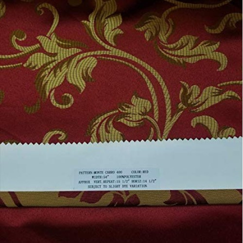 Damask Jacquard, Upholstery and Drapery 58 Jacquard Fabric Sold b...