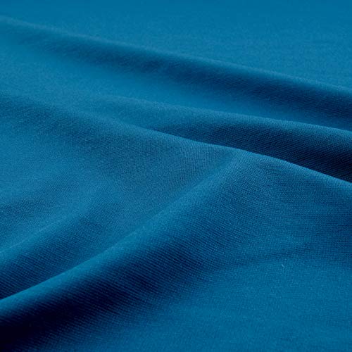 Fabric Merchants Teal Ponte de Roma Solid
