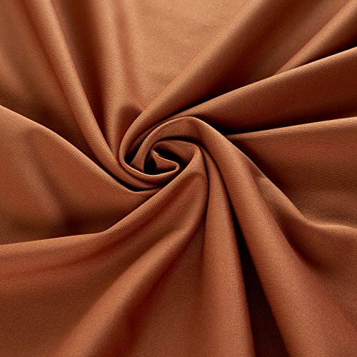Fabric Merchants Techno Scuba Knit Fabric, Camel, Fabric By The Yard