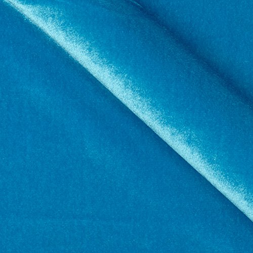 Stretch Velvet Turquoise Fabric By The Yard