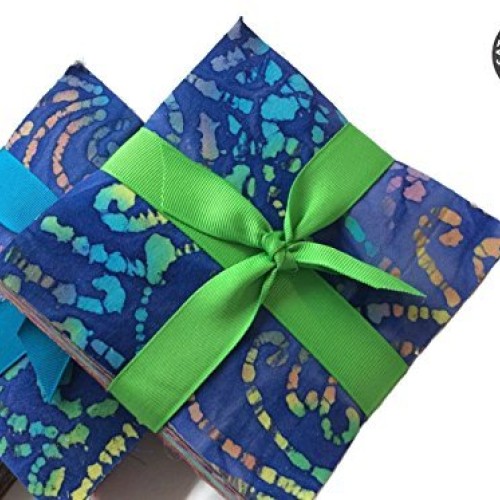 Batik Fabric by Batik Quilts USA - Beautiful 100 Squares Stash, Pr...