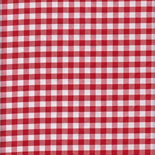 Fabric Selection Polyester Cotton Poplin Gingham Red