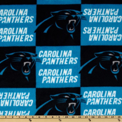 Fabric Traditions FU-098 NFL Fleece Carolina Panthers Fabric by Th...