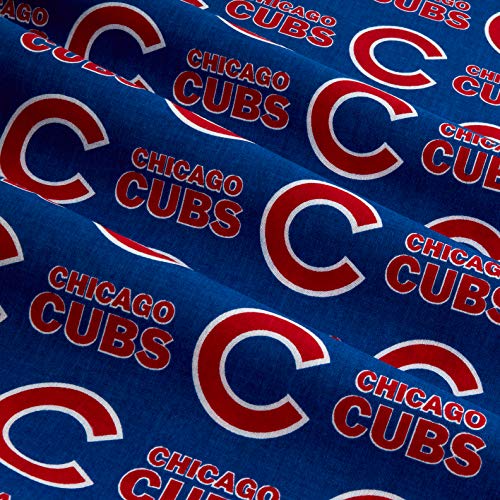 Fabric Traditions MLB Cotton Broadcloth Chicago Cubs Blue/Red Fabr...