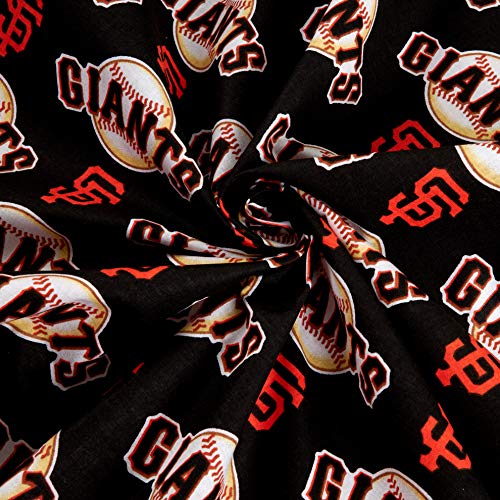 Fabric Traditions MLB Cotton Broadcloth San Francisco Giants Orang...
