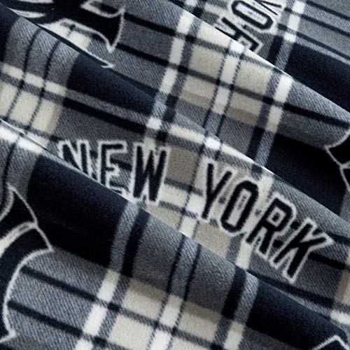 Fabric Traditions MLB Fleece New York Yankees Paid Navy/White Fabr...